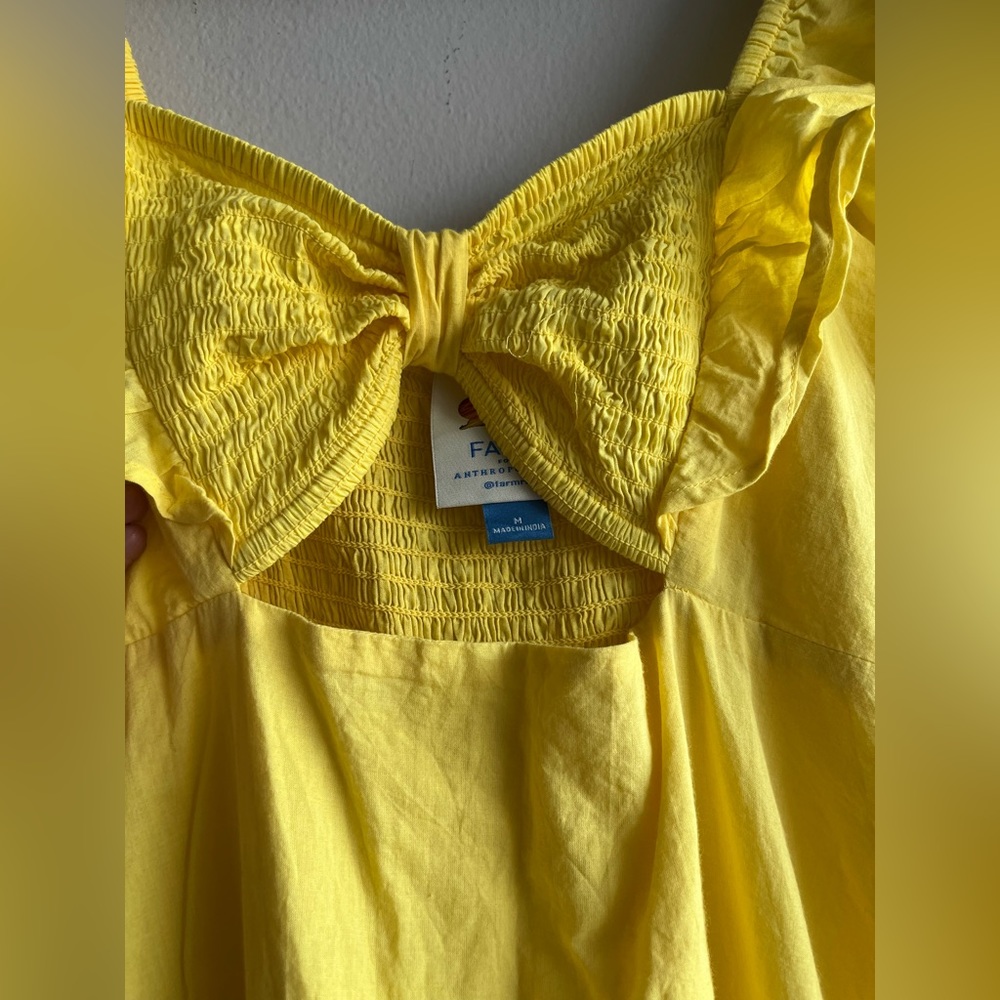 FARM Rio Yellow Midi Dress - Picture 8 of 13